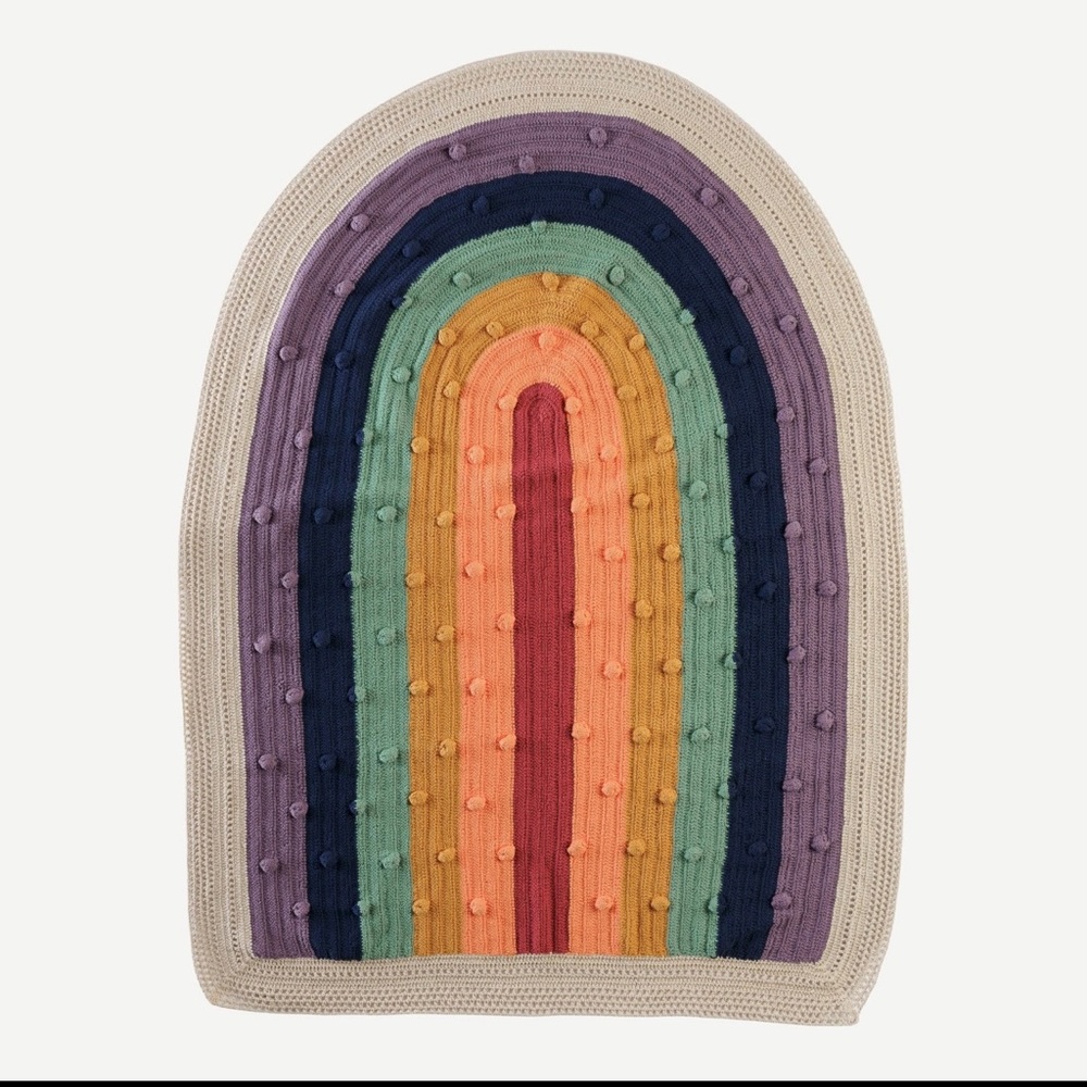 Kate Quinn Crochet Rainbow Blanket